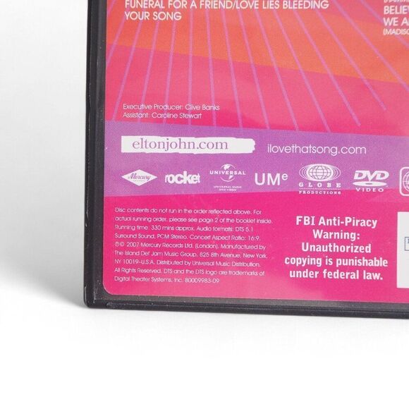 Elton John: Elton 60 - Live at Madison Square Garden 2 Disc DVD Set - Picture 4 of 7